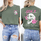 Gen X, Badass Generation, Skeleton, Funny, Front and Back, Comfort Colors T-Shirt
