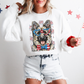 German Shepherd Patriotic Dog, USA, America, Pet Lover, 4th of July Sweatshirt