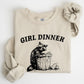 Girl Dinner, Raccoon, Meme, Aesthetic, Funny Sweatshirt