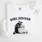 Girl Dinner, Raccoon, Meme, Aesthetic, Funny Sweatshirt