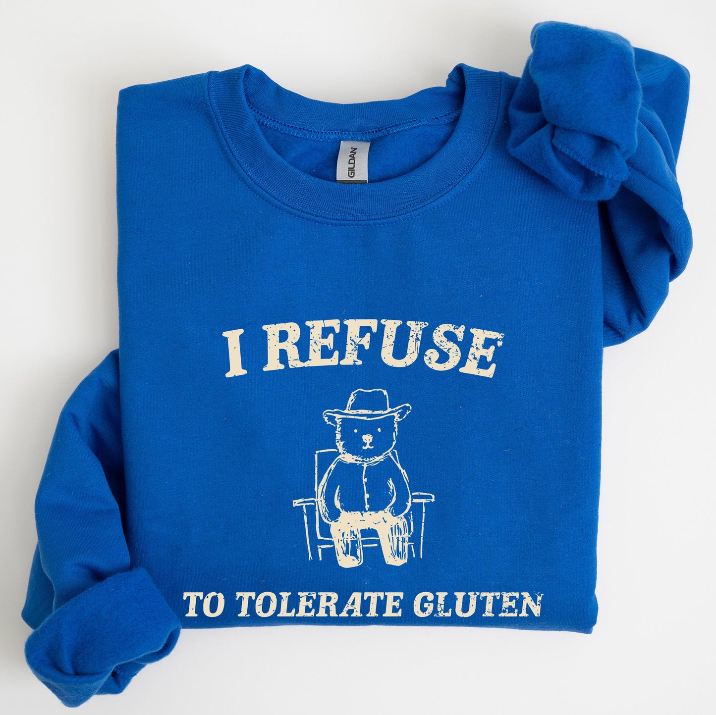 Gluten Bear, Celiac, Meme, Aesthetic, Funny Sweatshirt