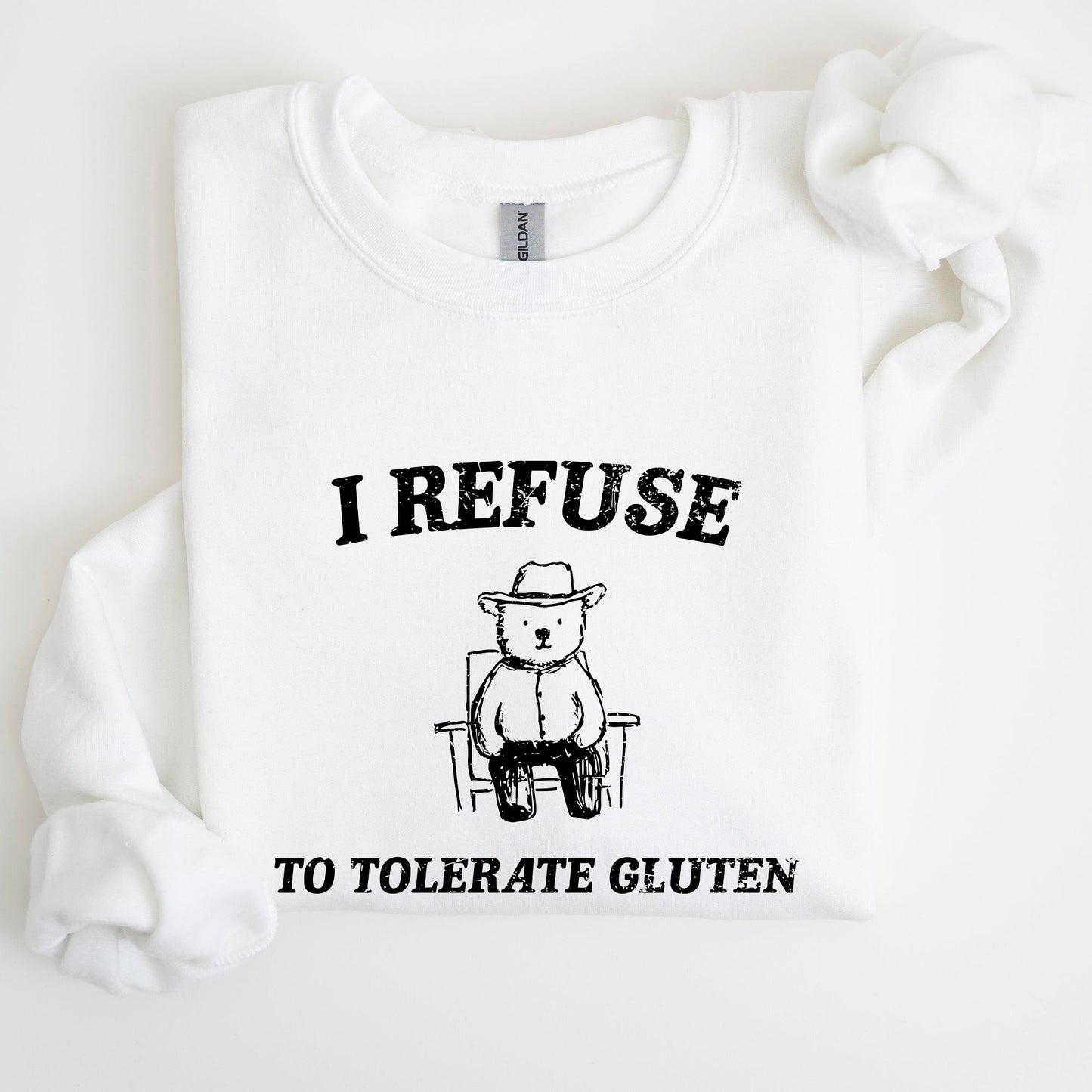 Gluten Bear, Celiac, Meme, Aesthetic, Funny Sweatshirt