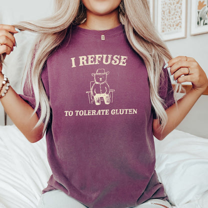 Gluten Bear, Celiac, Meme, Aesthetic, Funny, Comfort Colors Tshirt