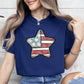 God Bless America Star, Patriotic, Flag, USA, America, 4th of July Tshirt Comfort Colors T-Shirt