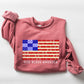 God Bless America, Quilt, Flag, 4th of July Sweatshirt