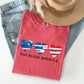 God Bless America, Retro Hearts, Patriotic Tshirt Comfort Colors T-Shirt
