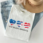 God Bless America, Retro Hearts, Patriotic Tshirt Comfort Colors T-Shirt