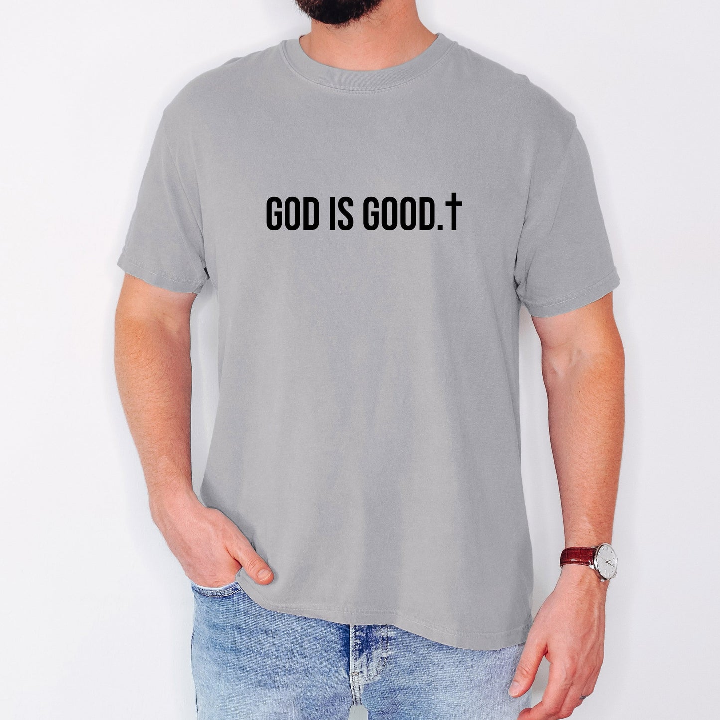 God Is Good, Minimalist, Faith, Jesus, Christian, Religious, Faith, Gospel Tshirt Comfort Colors T-Shirt