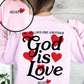God Is Love, Agape, Love One Another, Bible, Faith, Christian, Religious Sweatshirt