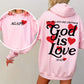 God Is Love, Agape, Love One Another, Bible, Faith, Christian, Religious Hoodie, Hooded Sweatshirt