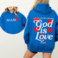 God Is Love, Agape, Love One Another, Bible, Faith, Christian, Religious Hoodie, Hooded Sweatshirt