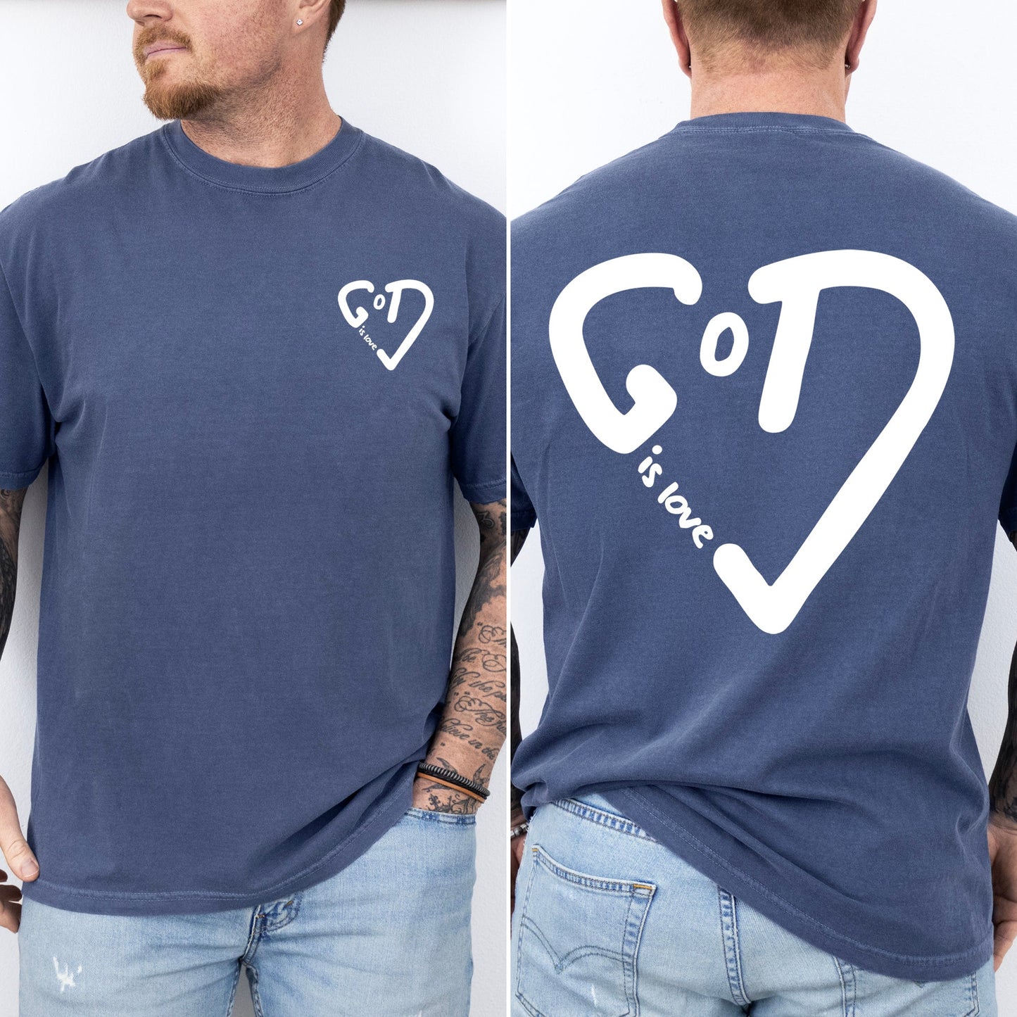 God Is Love, Bible, Christ, Gospel, Faith, Christian Tshirt Comfort Colors T-Shirt