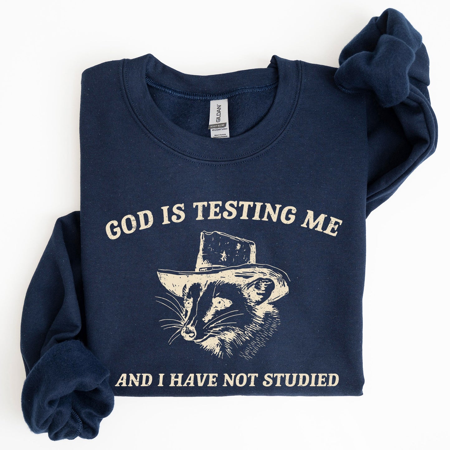 God Is Testing Me, Opossum, Possum, Funny Sweatshirt