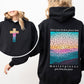 God Turns Broken Pieces Into Masterpieces, Give Him Your Pieces, Front and Back, Religious, Gospel, Faith, Jesus, Christian Hoodie, Hooded Sweatshirt