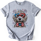 Golden Doodle Patriotic Dog, USA, America, Pet Lover, 4th of July, Soft Style T-Shirt