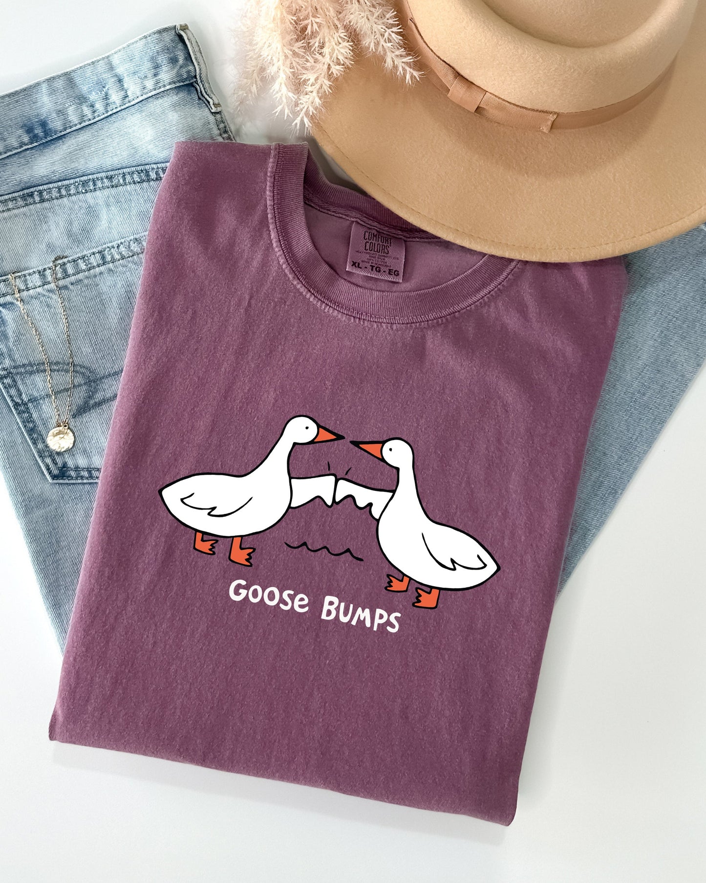 Goose Bumps, Funny, Meme, Joke, Aesthetic Shirt Comfort Colors T-Shirt