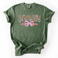 Grandma, Mother's Day, Ribbon, Bow, Floral, Flowers, Bright, Colorful, Pastels Tshirt Comfort Colors T-Shirt