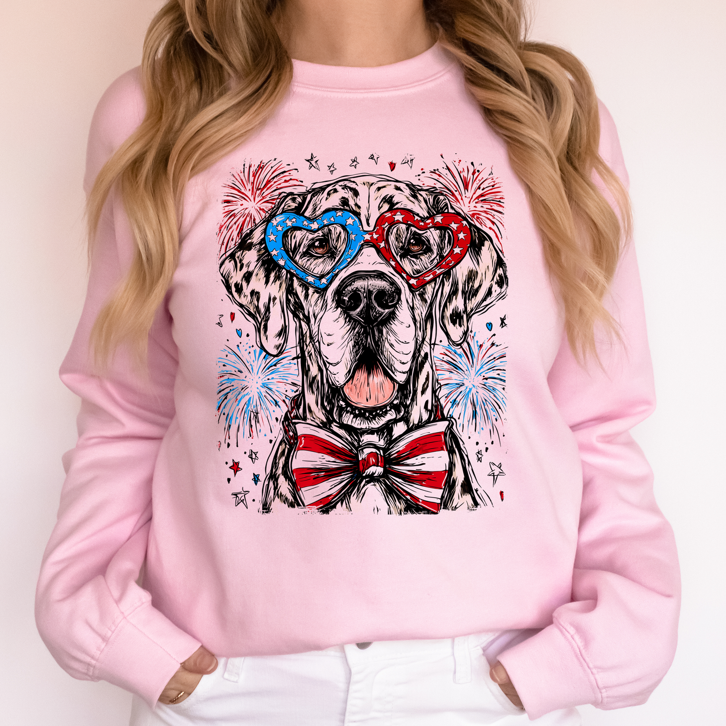 Great Dane Patriotic Dog, USA, America, Pet Lover, 4th of July Sweatshirt
