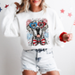Great Dane Patriotic Dog, USA, America, Pet Lover, 4th of July Sweatshirt