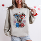 Greyhound Patriotic Dog, USA, America, Pet Lover, 4th of July Sweatshirt