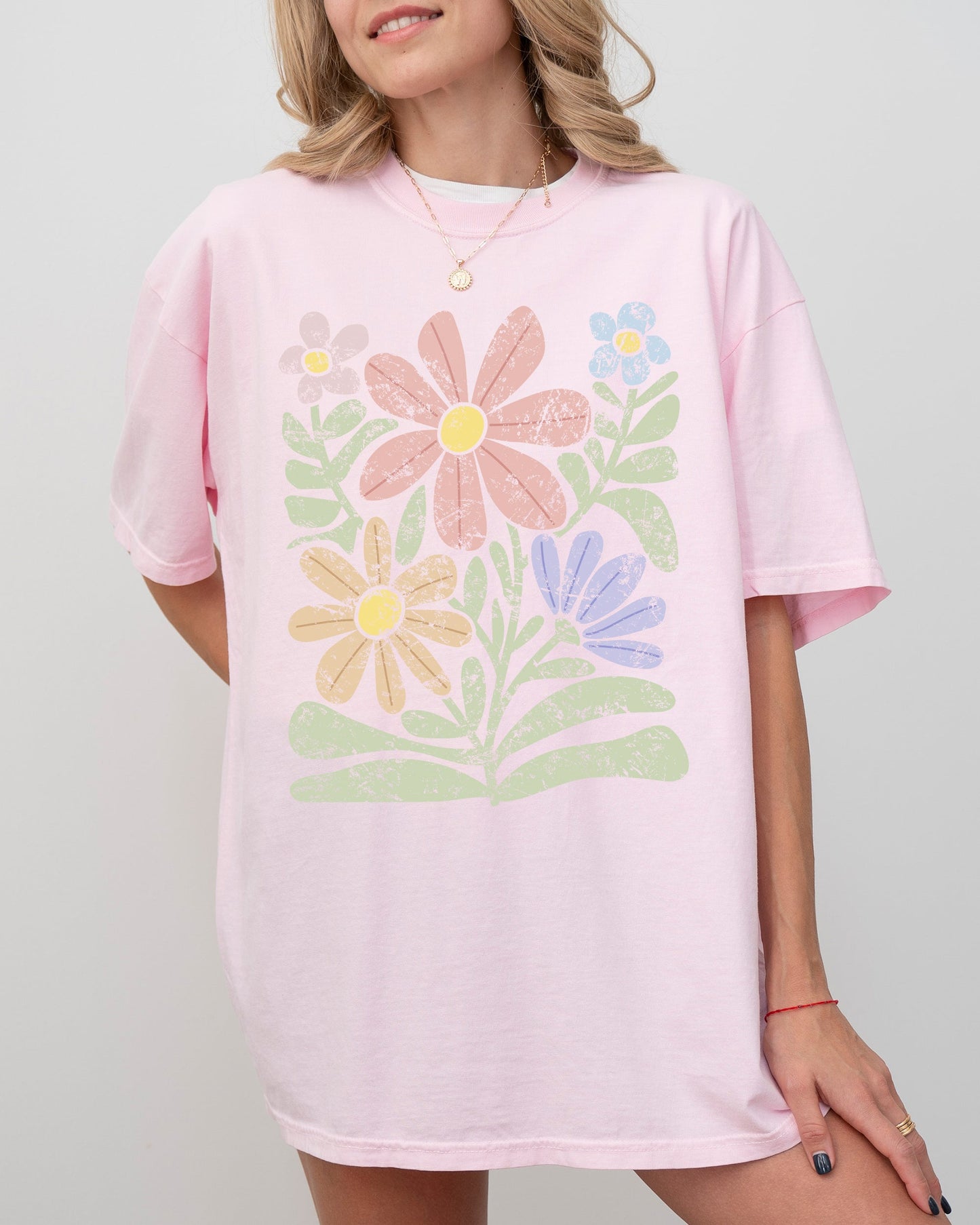 Groovy, Gorgeous Abstract Flowers, Boho Floral Design, Summer Vibes, Gardening, Festival, Nature Shirt Comfort Colors T-Shirt