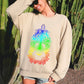 Guitar With Roses, Colorful Sweatshirt