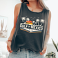 Gulf of Mexico, Retro, Est 1550, Palm Tree Sunset Comfort Colors Tank Top