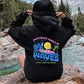 Happiness Comes In Waves, Retro, Beach, Fun, Sun Hoodie