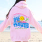 Happiness Comes In Waves, Retro, Beach, Fun, Sun Hoodie