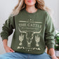 He Owns The Cattle On A Thousand Hills, Christ, Religious, Christian, Cowboy, Worship, Gospel, Psalm Sweatshirt