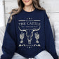 He Owns The Cattle On A Thousand Hills, Christ, Religious, Christian, Cowboy, Worship, Gospel, Psalm Sweatshirt