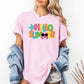 Hello Summer, Colorful, Retro, Beach, Comfort Colors T-Shirt