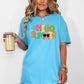 Hello Summer, Colorful, Retro, Beach, Comfort Colors T-Shirt