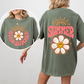Hello Summer, Smiley Daisy, Beach, Fun, Front and Back, Comfort Colors T-Shirt