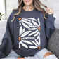Here Comes The Sun, Boho Floral Design Sweatshirt