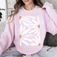 Here Comes The Sun, Boho Floral Design Sweatshirt
