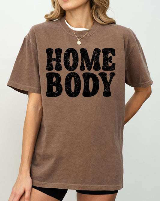 Homebody, Retro Design, Cozy, Laid Back, Introvert, Mental Health, Vintage Home Body Shirt Comfort Colors T-Shirt