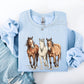 Horses, Western, Classic, Country, Cowboy, Cowgirl, Rodeo Sweatshirt
