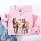 Horses, Western, Classic, Country, Cowboy, Cowgirl, Rodeo Sweatshirt