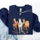 Horses, Western, Classic, Country, Cowboy, Cowgirl, Rodeo Sweatshirt