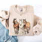 Horses, Western, Classic, Country, Cowboy, Cowgirl, Rodeo Sweatshirt