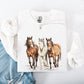Horses, Western, Classic, Country, Cowboy, Cowgirl, Rodeo Sweatshirt