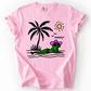 Hot Girl Summer, Funny Frog, Howdy, Beach, Summer, Sunshine, Comfort Colors T-Shirt