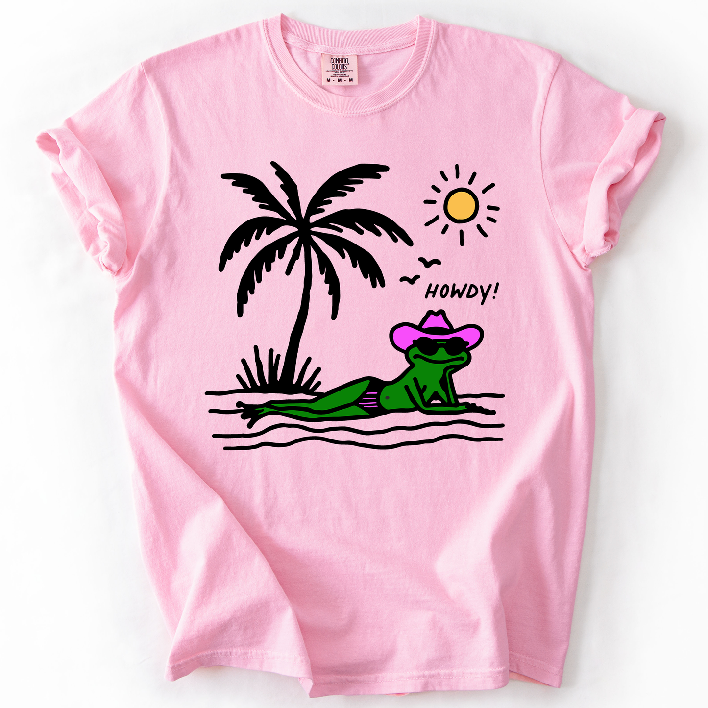 Hot Girl Summer, Funny Frog, Howdy, Beach, Summer, Sunshine, Comfort Colors T-Shirt