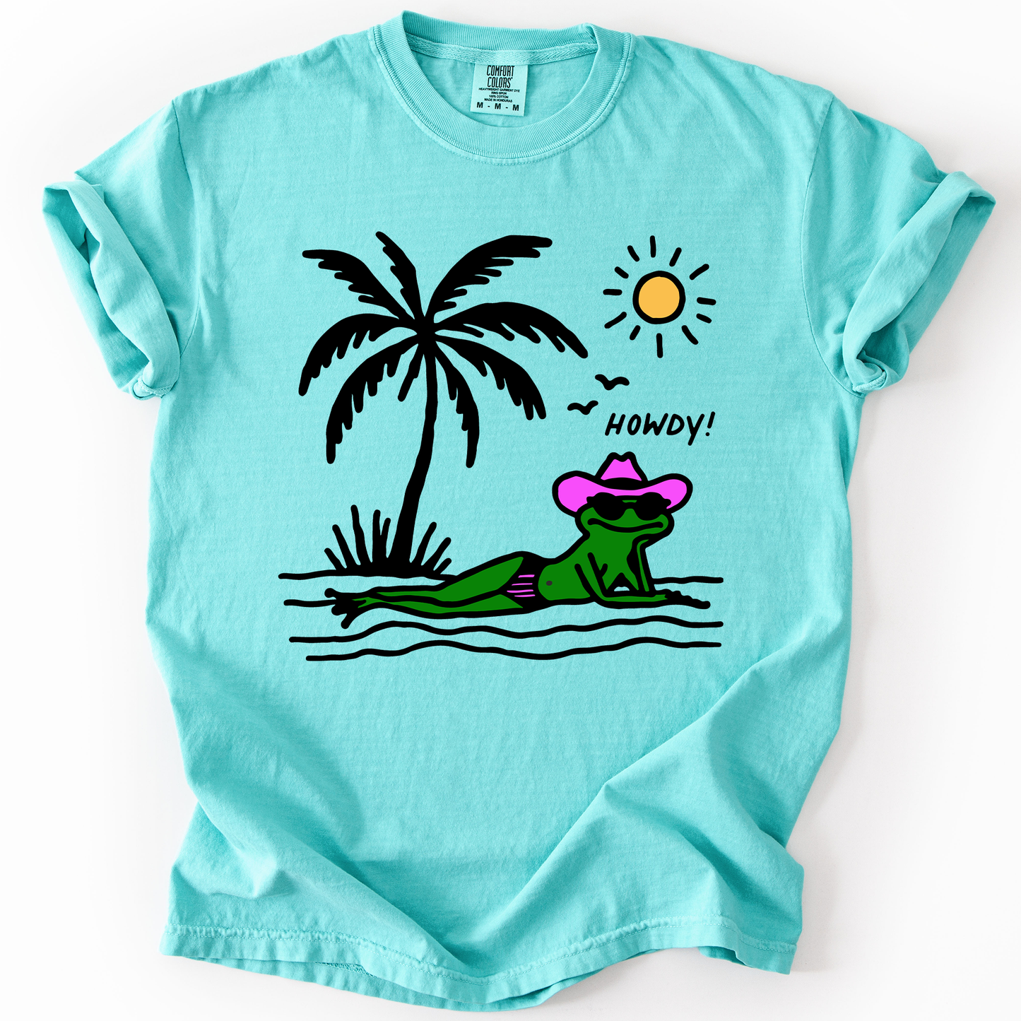 Hot Girl Summer, Funny Frog, Howdy, Beach, Summer, Sunshine, Comfort Colors T-Shirt