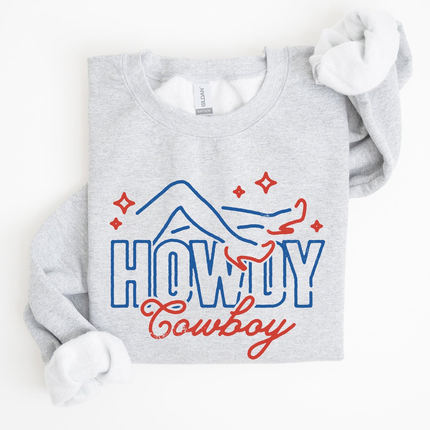 Howdy Cowboy, Neon, Las Vegas, Retro, Western, Country Sweatshirt