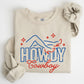 Howdy Cowboy, Neon, Las Vegas, Retro, Western, Country Sweatshirt