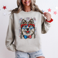 Husky Patriotic Dog, USA, America, Pet Lover, 4th of July Sweatshirt