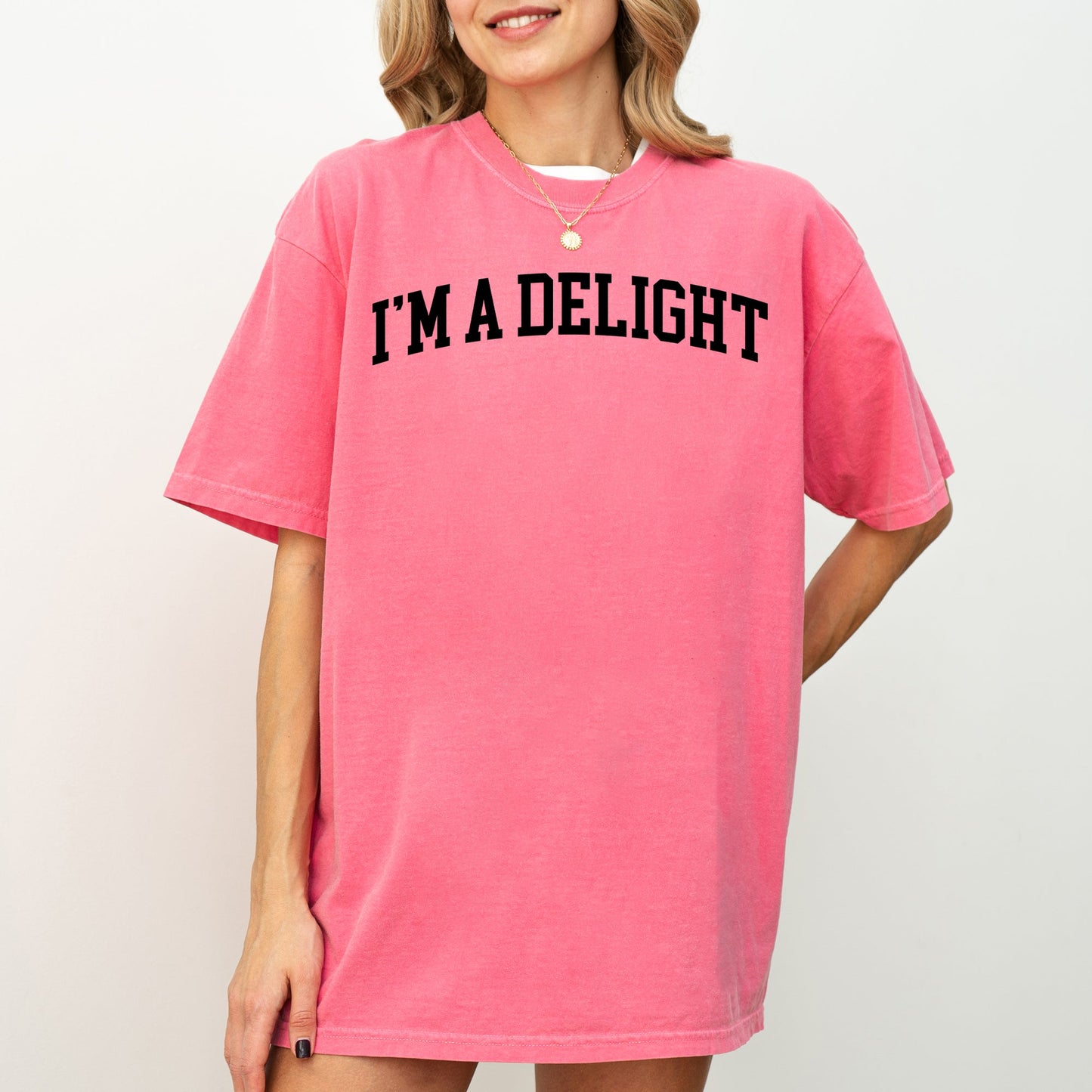 I'm A Delight, Funny, Minimal, Sassy, Aesthetic, Meme Shirt Comfort Colors T-Shirt