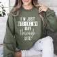 I'm Just Wtf-ing My Way Funny Sweatshirt, Sarcastic College Sweatshirt